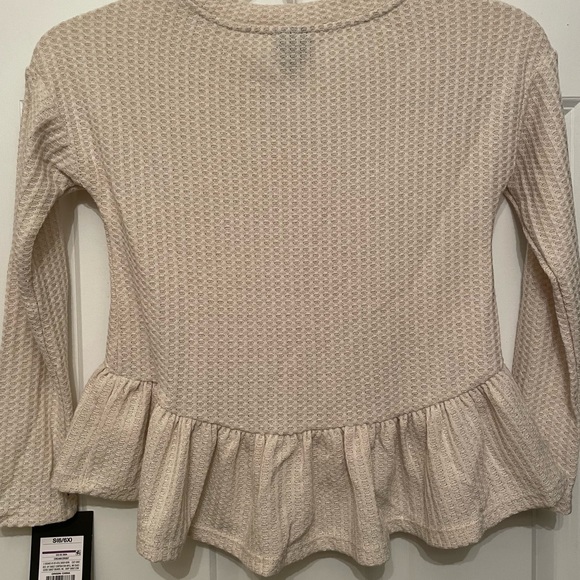 Girls sparkly ruffled high low shirt - Picture 3 of 5